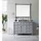 James Martin Vanities Brittany 48in Single Vanity, Urban Gray w/ 3 CM Carrara Marble Top 650-V48-UGR-3CAR - alternate 2